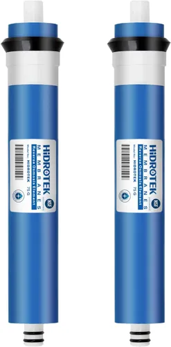 Geekpure Membrana RO de ósmosis inversa 75 GPD -Certificado NSF Filtro de Agua-Repuesto Paquete 2