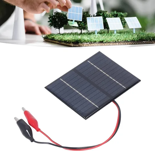 Miniatura 4 de Omabeta 1.5W 12V Panel solar, panel solar ligero portátil de salida de alta eficiencia de polisilicio para cargador de batería