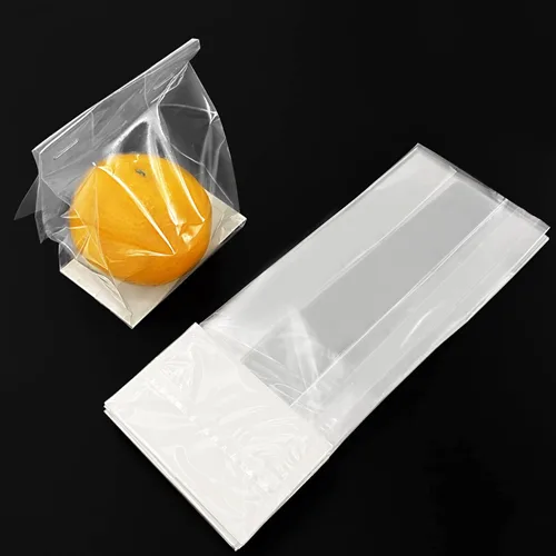 Miniatura 4 de Bolsas de celofán con fuelle, bolsas de celofán de fondo plano para s'mores con inserto de papel, 50 piezas, 3 x 2 x 8 pulgadas (tamaño mini)