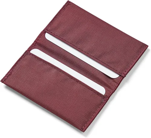 Miniatura 2 de Allett Tarjetero para cartera, morera, nailon, plegable, con capacidad para 2-12 tarjetas de visita, delgada, minimalista, bolsillo frontal