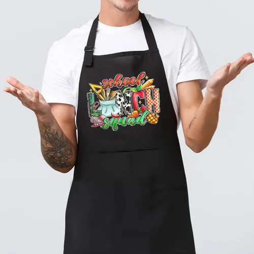 Miniatura 9 de Cafeteria Worker Gifts Adjustable Apron with Pockets, Lunch Lady Hero Appreciation Gifts