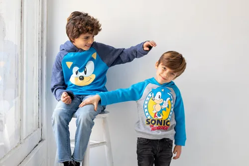 Miniatura 6 de SEGA Sonic the Hedgehog Tails Knuckles - Sudadera con capucha para niños pequeños y grandes