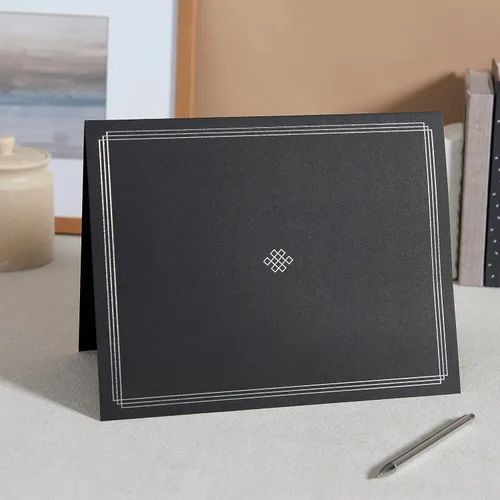 Miniatura 3 de Gartner Studios Gris con Soportes para Certificados de Lámina Plateada, Papelería Personalizada, 9.5" x 11.875", 6 Unidades Gris con plata