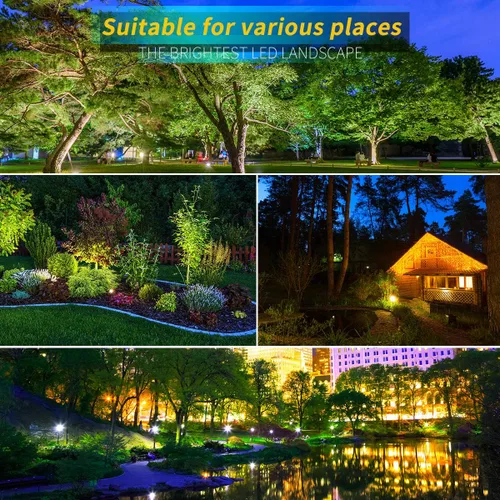 Miniatura 6 de Luces LED de paisaje, 5 W 120 V CA para caminos al aire libre, jardín patio, luz de inundación impermeable IP65, foco al aire libre con estaca