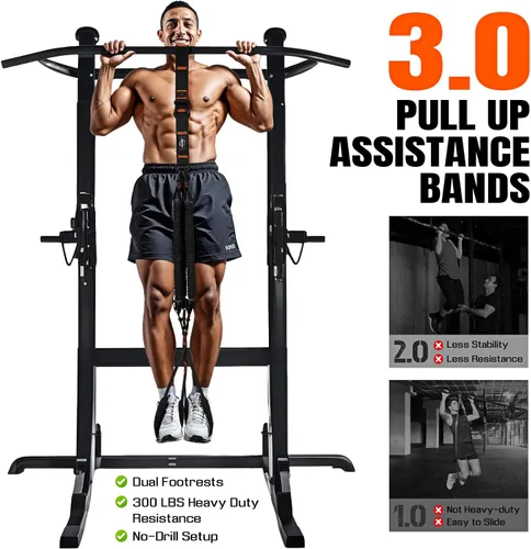 Miniatura 3 de Pull Up Assistance Bands, Resistance Bands with Handles, Heavy Duty Pull Up Bands for Home Gym, Height Adjustable Chin Up Bar Assist Bands for Arm