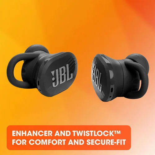 Miniatura 6 de JBL Endurance Race TWS - Auriculares deportivos inalámbricos resistentes al agua, sonido JBL Pure Bass, hasta 30 horas de duración de batería, IP67