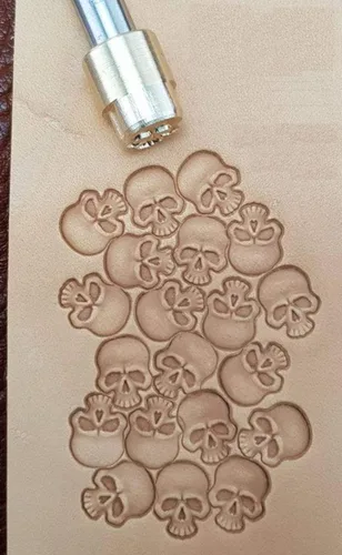 Miniatura 5 de DandS ltd Herramienta de sello de cuero, Escala de Dragón, herramienta profesional de acero para artesanía de cuero, grabado en relieve, tallado