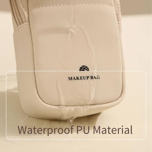 Miniatura 5 de YLYZ Bolsa de brochas de maquillaje impermeable de pie para brochas de maquillaje, organizador de brochas de maquillaje de viaje, bolsa