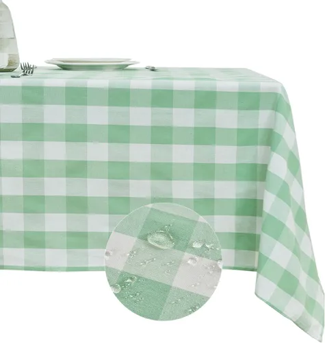 Miniatura 43 de BALCONY & FALCON Mantel Rectangular Estilo Jacquard Resistente al Agua Cubierta de Mesa para Comedor Cocina Café Fiestas y Uso al Aire Libre