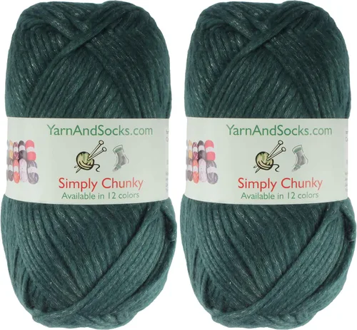 Miniatura 38 de JubileeYarn Halo Fables Yarn - 100g/Skein Bulky Polyester - North Wind Sun - 2 Skeins