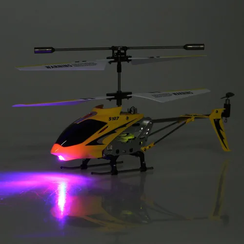 Miniatura 3 de GoolRC Helicóptero de control remoto, helicópteros RC S107/S107G, mini helicóptero de 3 canales con giroscopio para principiantes (amarillo)