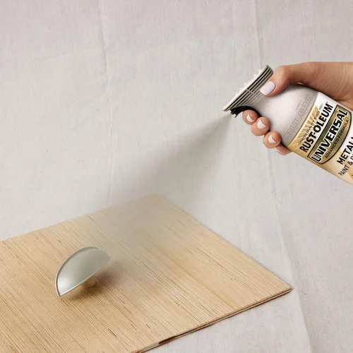Miniatura 6 de Rust-Oleum 249130 Pintura en aerosol metálica universal para todas las superficies, 11 onzas, níquel satinado