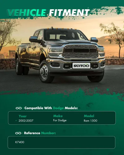 Miniatura 2 de SCITOO Kit de suspensión delantera de 2 piezas para Dodge Ram 1500 2002-2007 K7400