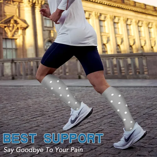 Miniatura 68 de SunFeeling - Calcetines de compresión para mujeres y hombres, 6 pares, brinda soporte a enfermeras, al correr, practicar atletismo y deportes
