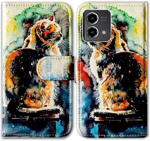 Miniatura 26 de Bcov Funda para Moto G Stylus 5G 2023, funda de piel con tapa y ranura para tarjetas y soporte para Motorola Moto G Stylus 5G 2023