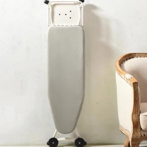 KADEUX Funda de repuesto de algodón para tabla de planchar, resistente a las quemaduras, cubierta de tabla de planchar de 15 x 48 pulgadas, tamaño