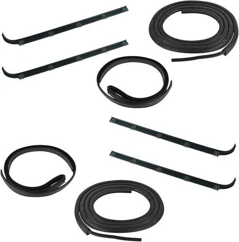 Kit de sellado de burlete para puerta delantera compatible con Ford Bronco F-150 1987-1997 F-250 1997 F-250 HD F-350 1997