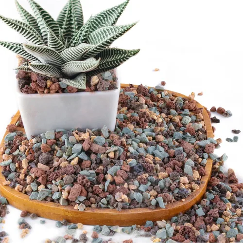 2.4 libras Mezcla de guijarros de roca volcánica hortícola para bonsái, piedra pómez para plantas suculentas y cactus, grava decorativa arenosa para