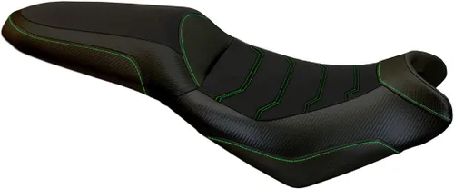 Miniatura 11 de Funda de asiento compatible con Kawasaki Versys 650 (07-21) Elba Total Black Comfort System