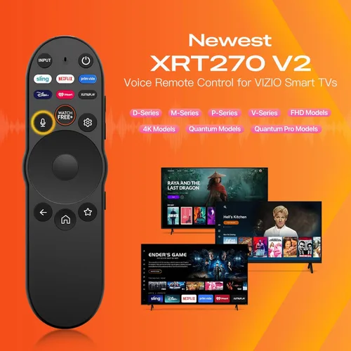 Miniatura 2 de Control remoto por voz para Vizio-Smart-TV-Remote, nuevo reemplazo universal XRT270 V2 XRT136 XRT260 XRT270 Smartcast D/P/M/V-Series FHD 4K Quantum