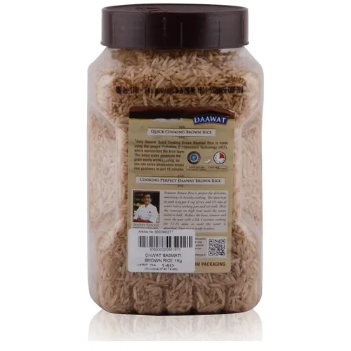 Miniatura 2 de BBRATS Daawat Basmati - Arroz marrón, tarro de 2.2 lbs