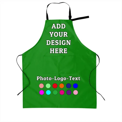 Miniatura 32 de Delantal personalizado para adultos, delantales personalizados con bolsillos, añade tu logotipo y foto, delantal impermeable ajustable personalizado