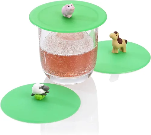 Miniatura 2 de LURCH Tapa de silicona reutilizable para taza de café y té de Alemania Tapa de vidrio Sello de succión antipolvo y camping y al aire libre
