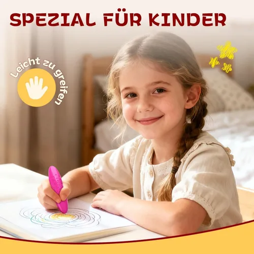 Miniatura 8 de YPLUS Crayones de maní para niños, 12 colores lavables para niños pequeños, crayón no tóxico para bebés de 2 a 4 años, 1-3, 4 a 8, suministros