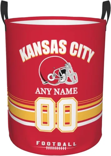 Miniatura 25 de Cesta de lavandería Philadelphia, cesta de lavandería personalizada estilo fútbol, cesta de almacenamiento plegable personalizada con nombre