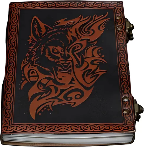Miniatura 3 de Diario de Dragón de Cuero con Piedra: Diario de Dungeons and Dragons Cuaderno de Bocetos - Sombras para Hombres y Mujeres - 6 x 8 Pulgadas con 220