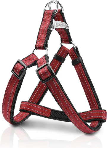Miniatura 8 de Arnés reflectante para perro, arnés sin tirones para perros de tamaño grande, arnés con hebilla de liberación rápida para caminar, correr, entrenar
