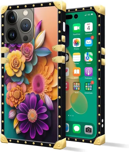 Miniatura 32 de DAIZAG Funda compatible con iPhone 14 Pro Max, funda de Angel Wings Girl para iPhone 14 Pro Max, decoración de metal de TPU suave a prueba de golpes