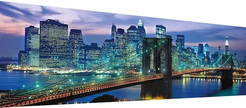Miniatura 8 de YALKIN Kits de pintura de diamantes grandes 5D para adultos (35.43 x 11.8 pulgadas), taladro redondo completo, arroyo, puente, imágenes, arte