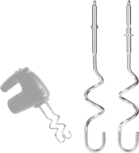 2 accesorios para batidora de mano, compatibles con batidoras de mano universales de acero inoxidable, repuesto para utensilios de cocina y hornear