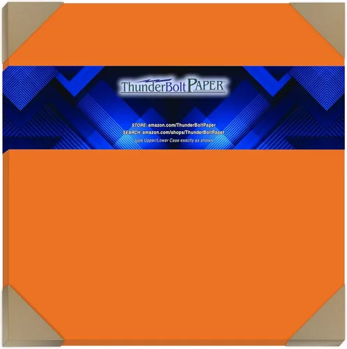 Miniatura 14 de 125 hojas de papel de portada/tarjeta de color naranja brillante – Foto de 4 x 6 pulgadas, tarjeta, tamaño del marco, cartulina ligera 65#