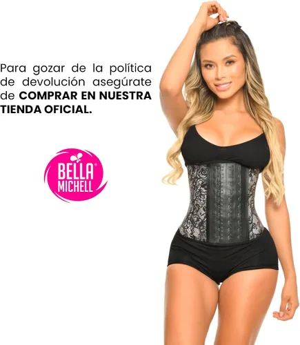 Miniatura 6 de BELLA MICHELL - Entrenador colombiano de cintura alta para mujer, faja moldeadora para control de abdomen, faja de cintura y moldeador de cuerpo