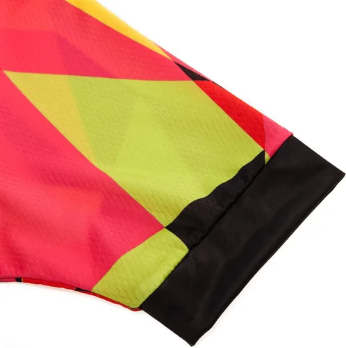 Miniatura 106 de Camiseta de ciclismo para mujer, manga corta y pantalones cortos de ciclismo acolchados para verano