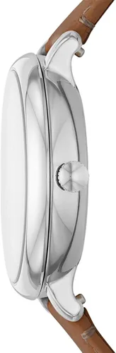 Miniatura 4 de Fossil Reloj Jacqueline de cuarzo de acero inoxidable y cuero para mujer, Jacqueline ES5207 - Reloj de 3 manecillas
