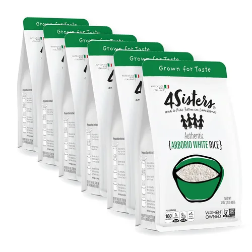 Miniatura 11 de 4Sisters - Auténtico arroz arborio italiano - Cultivado de forma sostenible - Propiedad de mujeres (2 lb)
