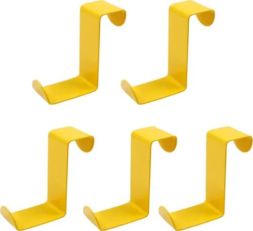 Miniatura 13 de 5 ganchos para colgar sobre la puerta, ganchos para colgar en forma de Z, doble cabeza que se adapta a anchos de puerta de 2 y 1 pulgada, gancho