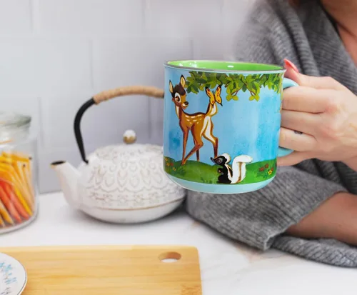 Miniatura 4 de Disney Bambi Meadow Scene - Taza de café de viaje sin BPA para café expreso, cafeína, cacao, esencial para el hogar y la cocina, bonitos regalos