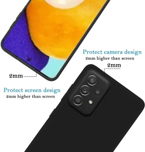 Miniatura 4 de Funda personalizada para Samsung Galaxy A53 5G, funda protectora de poliuretano termoplástico suave contra arañazos, color negro