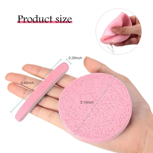 Miniatura 4 de Patelai 120 esponjas faciales comprimidas para esteticistas, eliminación de maquillaje facial, almohadilla de esponja de limpieza, exfoliante, spa
