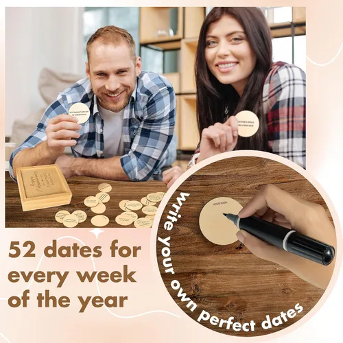 Miniatura 6 de Regalos de 7º Aniversario de STOFINITY en Madera para Él Ella - 7º Regalo de Boda para Hombres Mujeres, Regalos de 7 Años de Matrimonio para Esposo