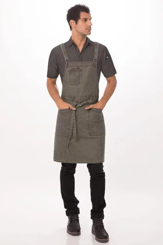 Miniatura 3 de Chef Works Denver - Delantal con espalda cruzada para hombre