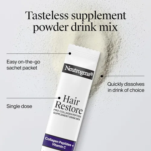 Miniatura 4 de Neutrogena Hair Restore Pro - Suplemento de péptido de colágeno en polvo, 20