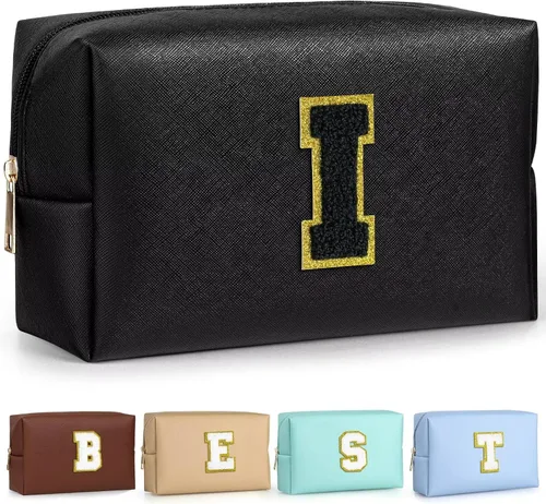 Miniatura 185 de TOPEAST - Bolso de maquillaje para mujer, G Blanco nacarado-rosa