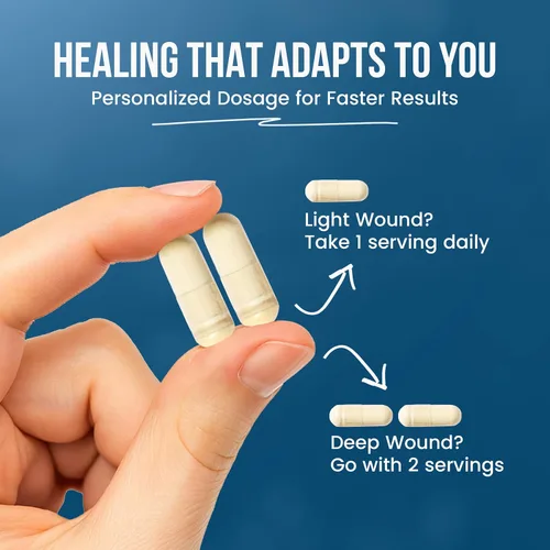 Miniatura 5 de Wound Care Plus Suplemento Complejo de Colágeno – Péptidos de Colágeno Multi-Fuente (Bovino, Marino, Pollo, Cáscara de huevo) – Apoya la salud