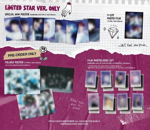 Miniatura 2 de Stray Kids 8º mini álbum -ROCK STAR (LIMITED STAR ver.) + [Juego de tarjetas de fotos STRAYKids]