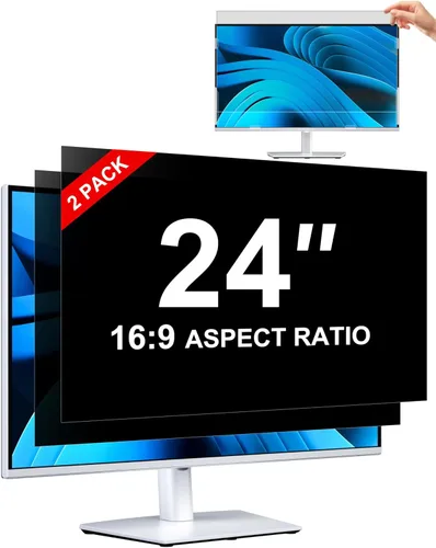 Miniatura 16 de ZOEGAA Pantalla de privacidad, pantalla de privacidad extraíble para monitor de computadora, antirreflejos y luz azul, compatible con HP Dell